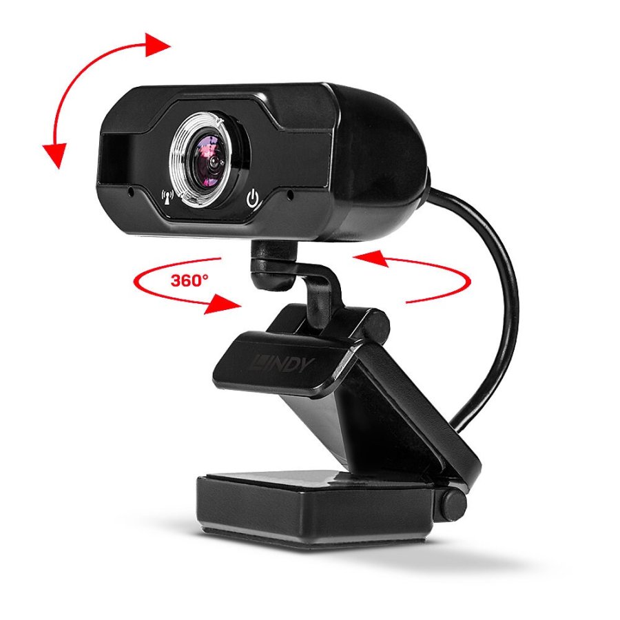 Lindy 43300 webcam 1920 x 1080 pixel USB 2.0 Sort #4