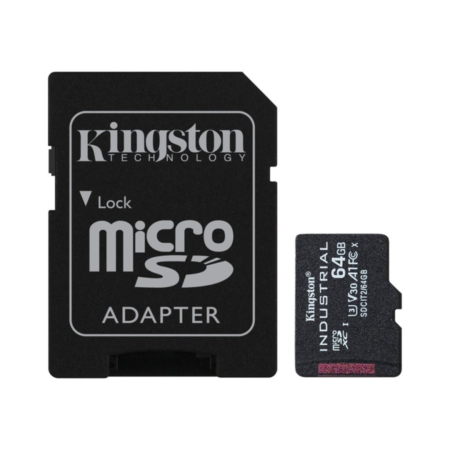 KINGSTON microSDHC 64GB Industrial C10 A1 pSLC Card #1