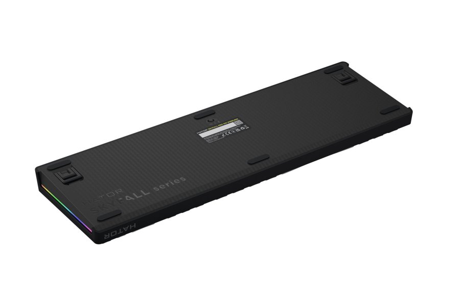 HATOR Skyfall Pro Wireless 100 tastatur Spil USB + RF Wireless + Bluetooth QWERTY US engelsk Sort, Gr� #6
