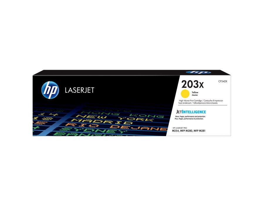 HP LaserJet Original 203X -tonerpatron med h�j kapacitet, gul #1