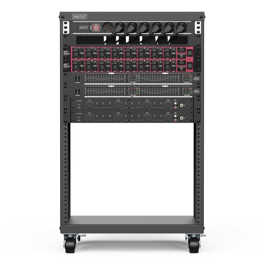 Digitus DN-48001 stativ 16U Fritst�ende reol Sort #4
