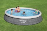 Bestway Fast Set 57313 swimmingpool til over jorden Indrammet pool Rund 9677 L Gr� #6