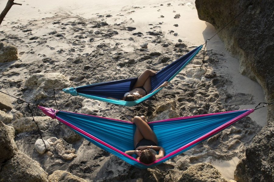 Ticket To The Moon TRAVEL HAMMOCK - King Size H�ngende h�ngek�je 2 person(er) Nylon M�rkegr�n, Gr�n #3