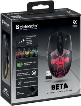 Defender Beta GM-707L mus Spil Hjre hnd RF trdlst Optisk 1600 dpi #3