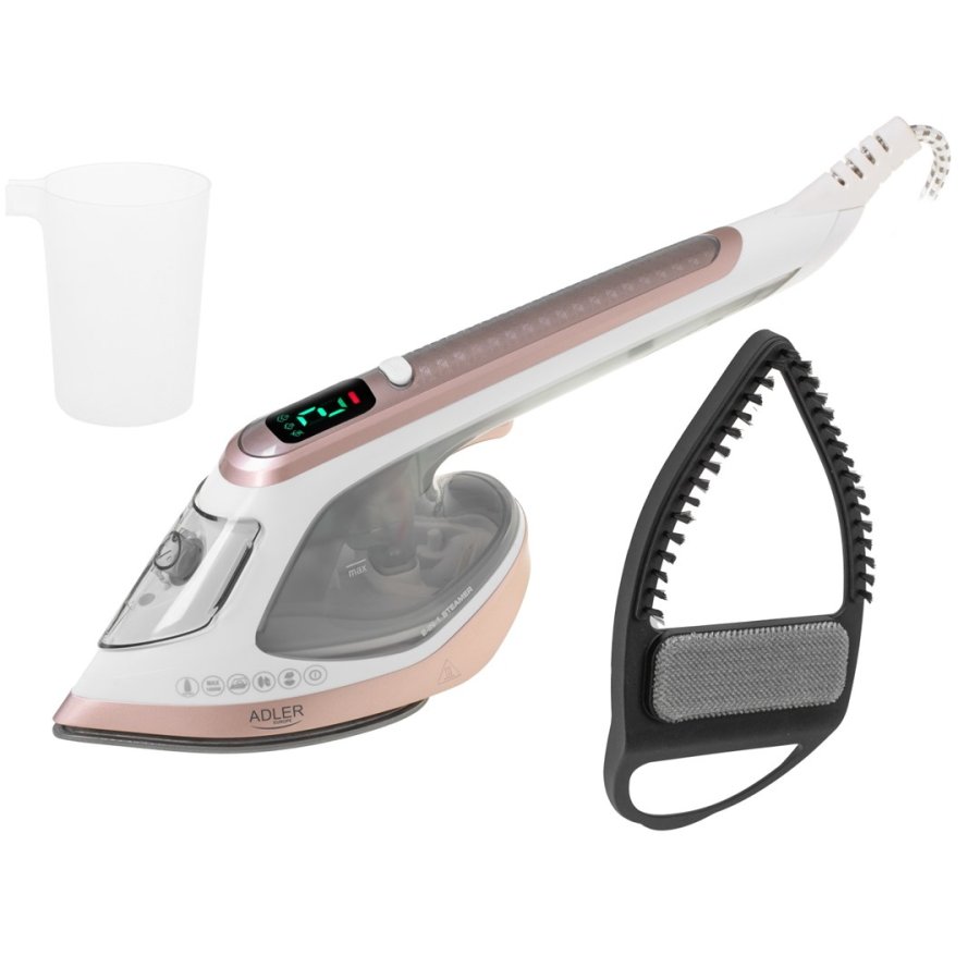 Adler 2in1 Garment Steamer and Iron | AD 5044 | Handheld | 1400 W | 0.18 L | 25 g/min | White/Gold #2