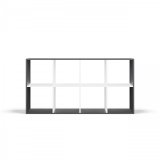 MALAX REOL 2X4 ANTRACIT/HVID #2