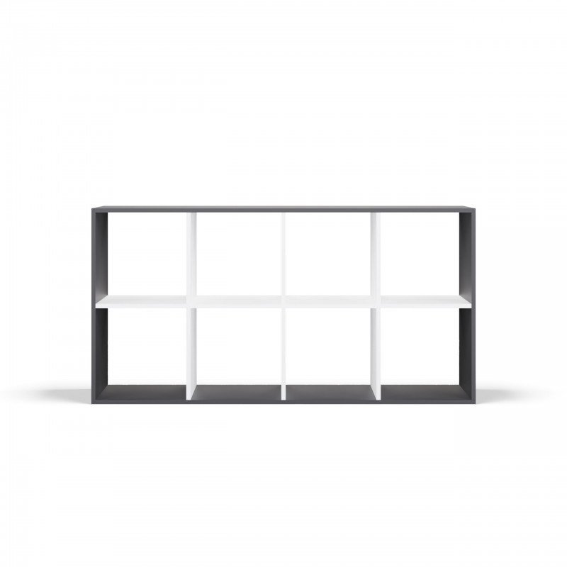 MALAX REOL 2X4 ANTRACIT/HVID #2