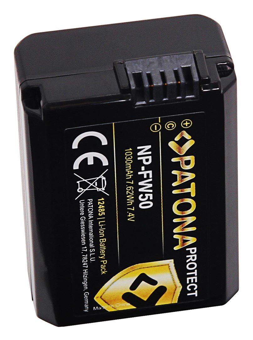 Patona Protect Batteri NP-FW50 1030mAh / 7,416Wh Sony 6xxx RSCRX10 #3