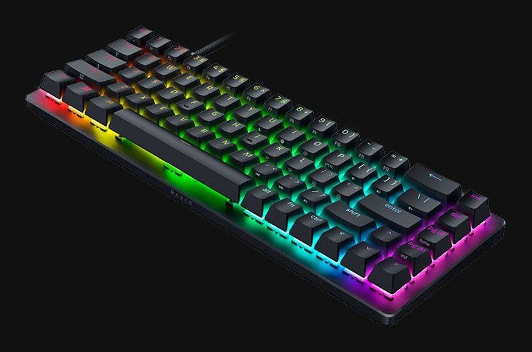 Razer Huntsman V3 HE Magnetic Mini 65% 8KHz tastatur Spil USB QWERTY Engelsk Sort #1