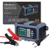 Qoltec 52488 Intelligent mikroprocessorbaseret oplader med batteritester og reparationsfunktion 12V | 6A | LCD | Batterioplader til AGM LiFePO4 GEL batterier #8