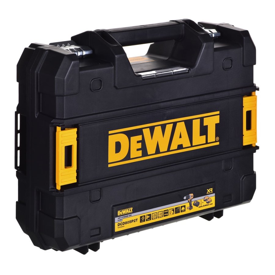 BOREMASKINE/DREV DEWALT DCD805P2T 18V 2X5,0AH BL TSTAK #12