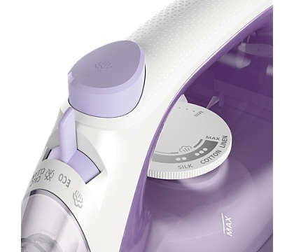 Philips 1000 series DST1020/30 strygejern Dampstrygejern Non-stick bundplade 1800 W Violet, Hvid #4
