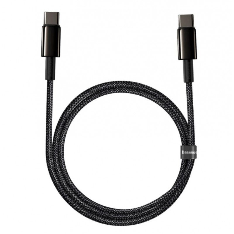 Baseus CATWJ-01 USB-kabel 1 m USB C 100 W Sort #1