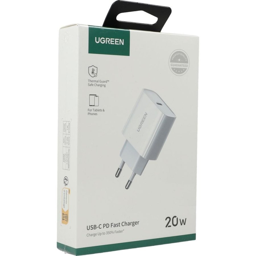 Ugreen USB Power Delivery 3.0 Quick Charge 4.0+ 20W 3A netoplader (hvid) #8