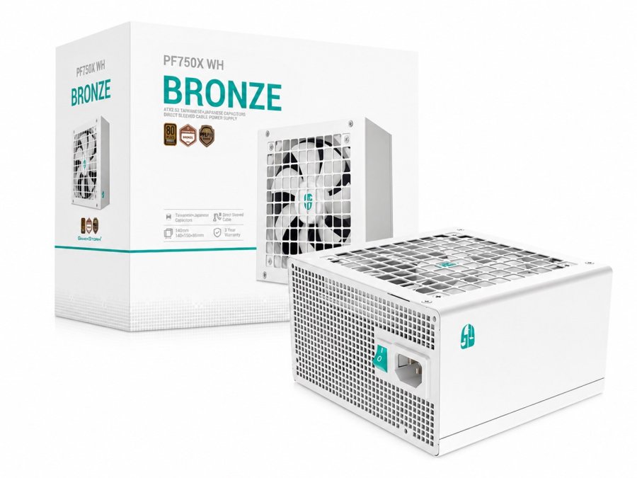 PC-str�mforsyning DEEPCOOL PF750X WH, hvid #4