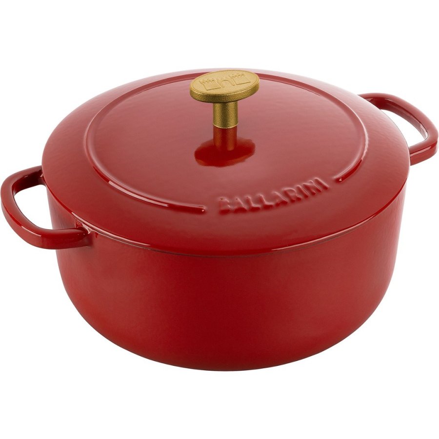 BALLARINI BELLAMONTE Cast iron pot round 2.6 ltr, red #4