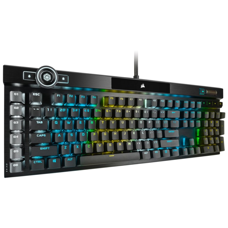 Corsair K100 RGB Optical-Mechanical Gaming tastatur Spil USB QWERTZ Tysk Sort #25