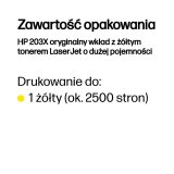 HP LaserJet Original 203X -tonerpatron med h�j kapacitet, gul #4