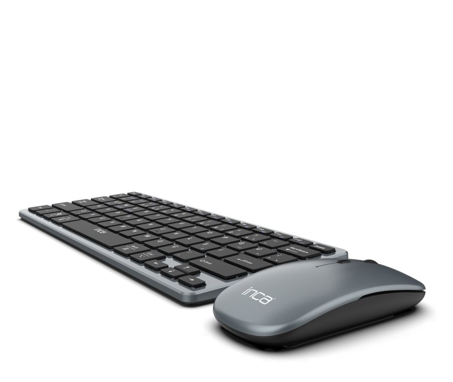 Inca IBK-572BT tastatur Mus inkluderet RF tr�dl�s + Bluetooth Sort #5
