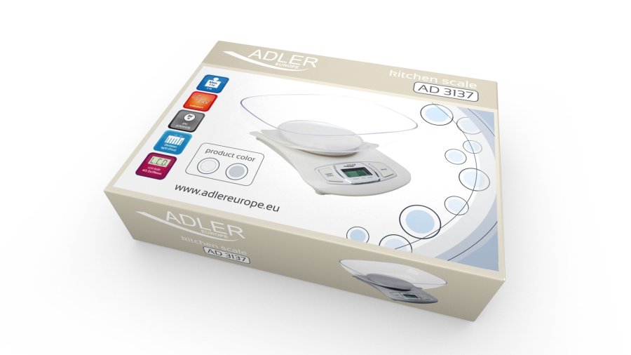 Adler AD 3137s Slv Bordplade Elektronisk kkkenvgt #6
