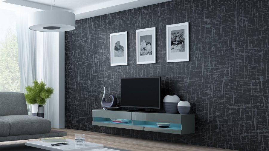 Cama RTVVIGO180N s/s TV stativ & underholdningscenter 2 hylder #1