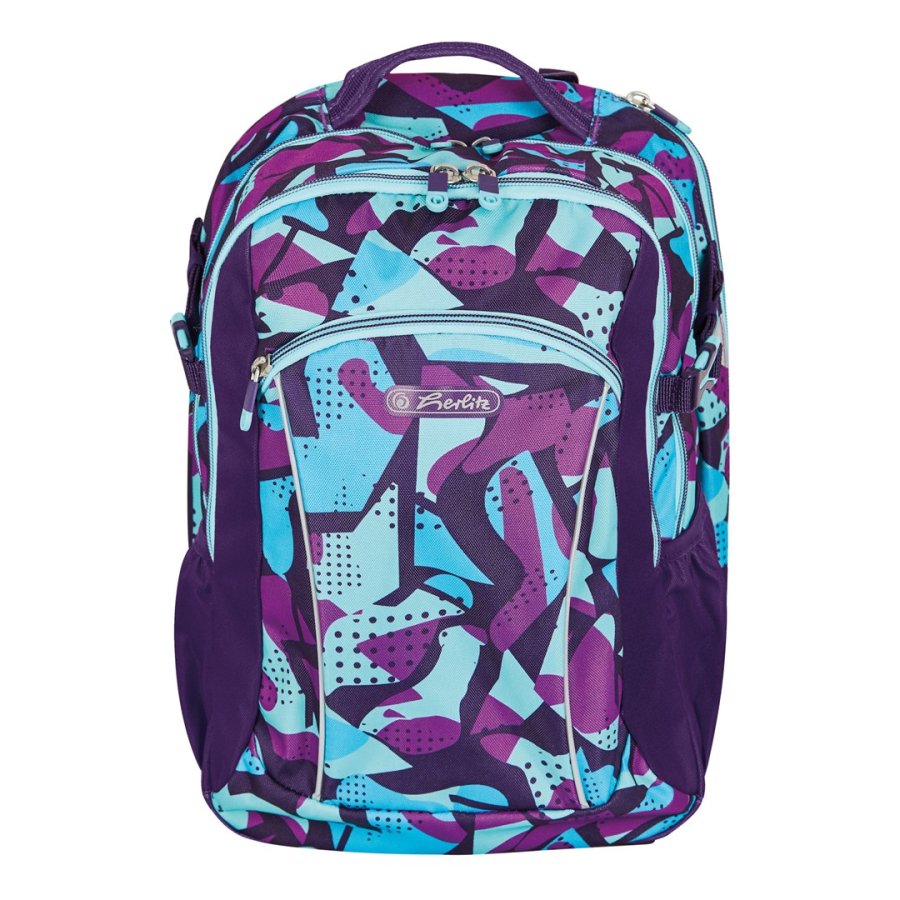 Herlitz Ultimate CamoPurple rygs�k Skolerygs�k Bl�, Lilla Polyester #3