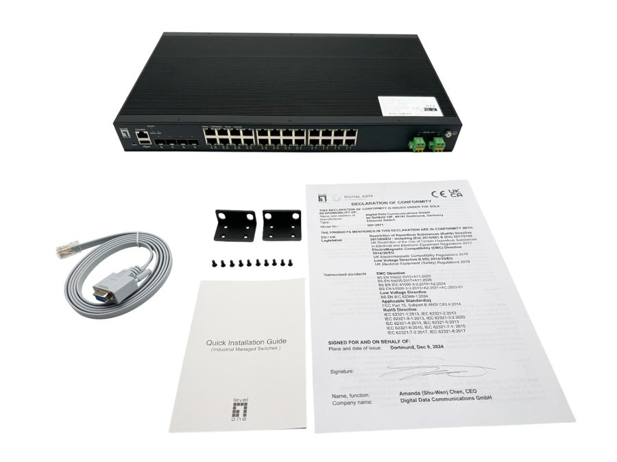 LevelOne IXP-2871 netv�rksswitch Administreret L2+ Gigabit Ethernet (10/100/1000) Str�m over Ethernet (PoE) Sort #4