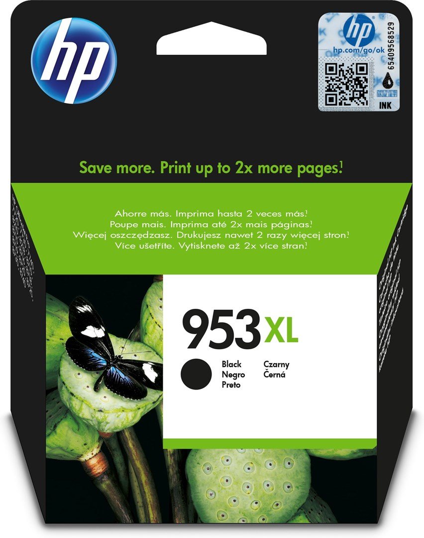 HP Original 953XL-blkpatron med hj kapacitet, sort #1