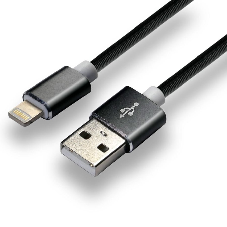 everActive USB Lightning-kabel 1m - Sort, silikone, understttelse af hurtig opladning, 2,4A - CBS-1IB #3