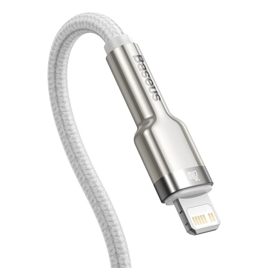 Kabel USB-C do Lightning Baseus Cafule White, Power Delivery, 20W, 1m (hvid) #3