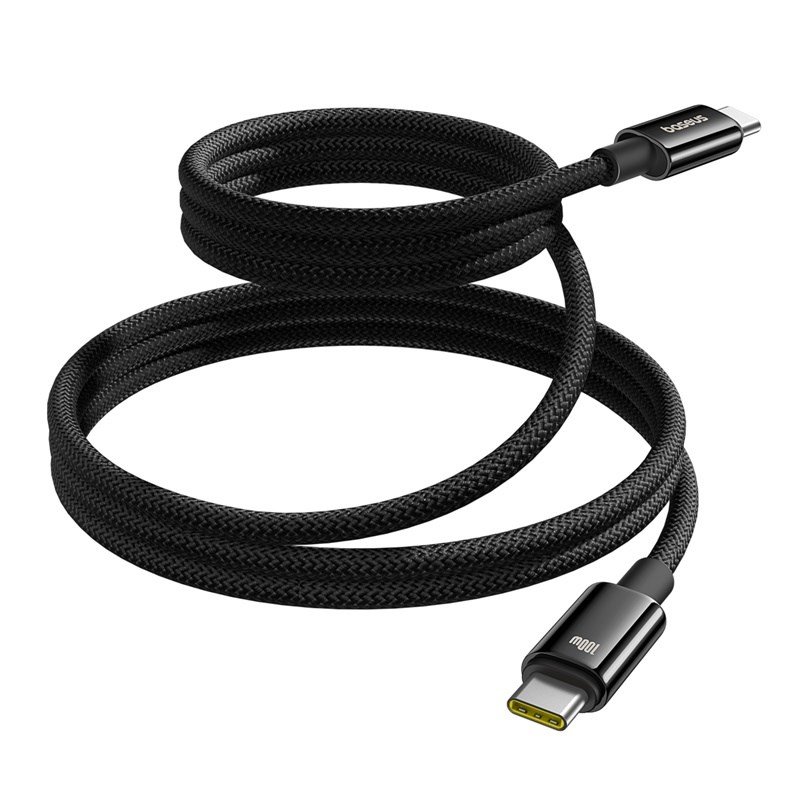 Baseus Tungsten Magnetisk USB C til USB C hurtigopladerkabel 1 m 100 W Sort #2