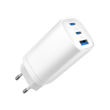 Gembird TA-UC-PDQC65-01-W 3-ports 65 W GaN USB PowerDelivery hurtigoplader, hvid #4