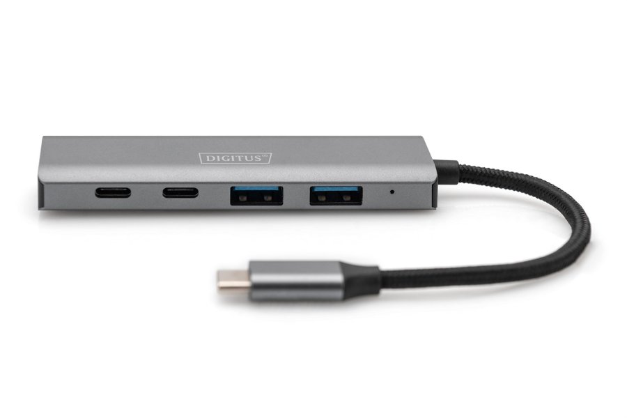 Digitus DA-70245 interface hub USB 3.2 Gen 1 (3.1 Gen 1) Type-C 10000 Mbit/s Gr #5