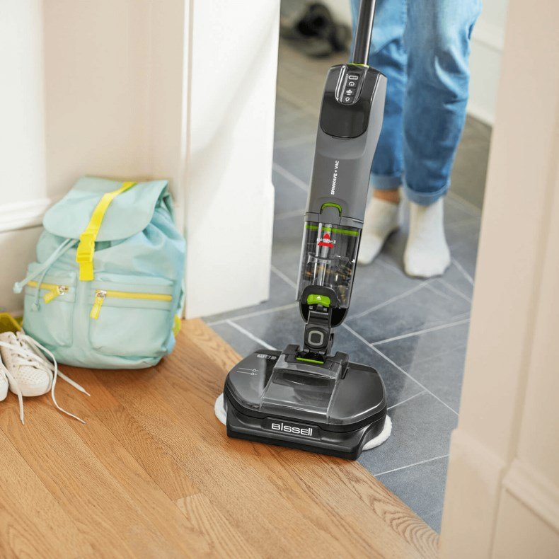 Bissell SpinWave + Vac Pet Pro Stick vakuum Batteri T�r&v�d Cyclonisk St�vpose 0,4 L Sort, Gr� #6
