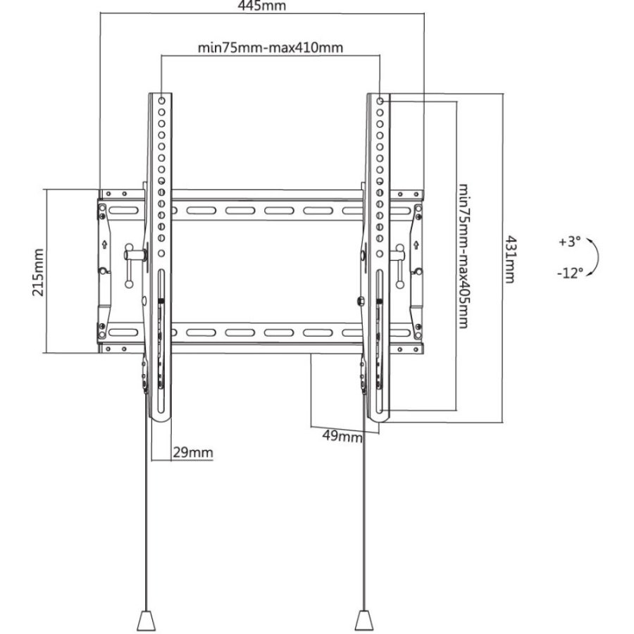 Techly ICA-PLB 59T tv-beslag 177,8 cm (70
