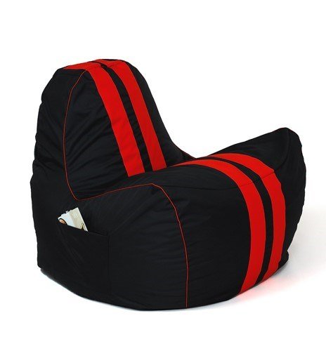 Puf GO GIFT Sort Rd Oxford tejido antidesgarros Miljvenligt lder 140 x 100 x 100 cm 140 x 100 cm #1