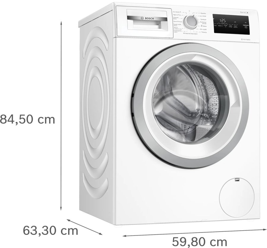 Bosch WAN2813APL Serie 4 Frontbetjent vaskemaskine 8 kg 1400 o/min Hvid #13