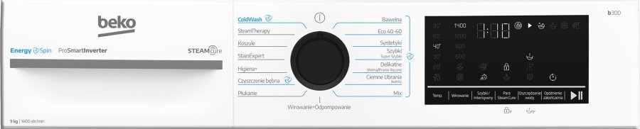 Fritst�ende vaskemaskine BEKO BM3WFU410415W 10 kg 1400 o/min Damp CoolClean #7