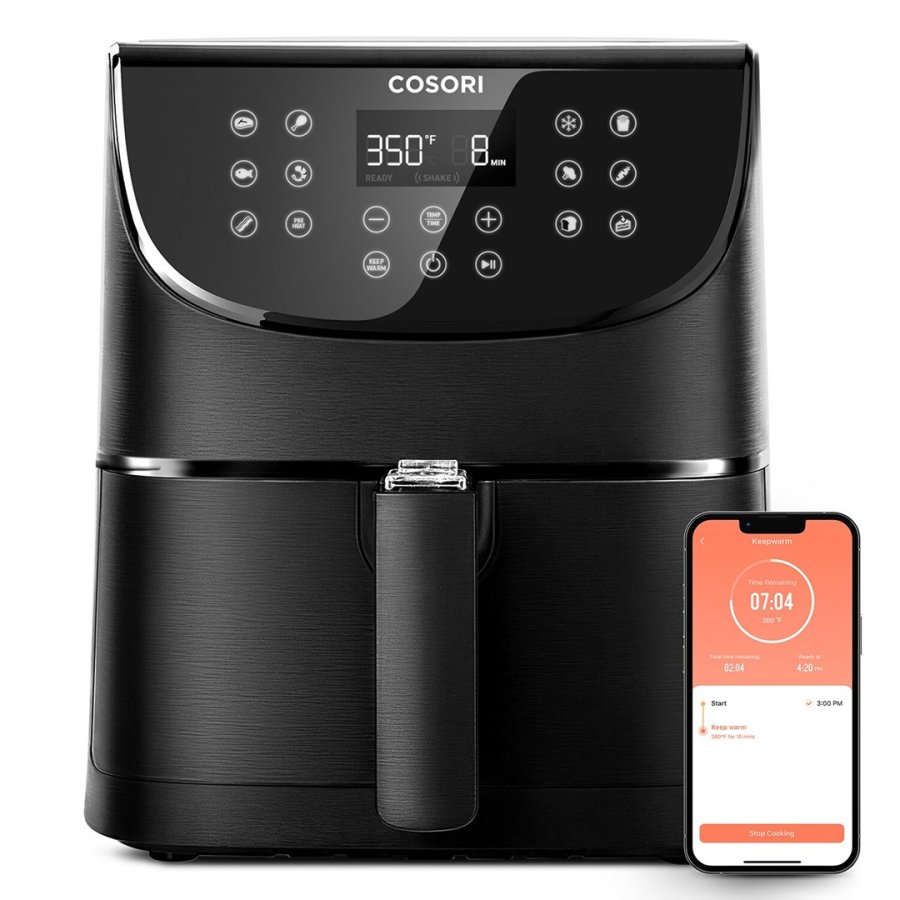 Cosori Smart Chef Edition Enkelt 5,5 L Enkeltstende 1700 W Varmluftsteger Sort #5