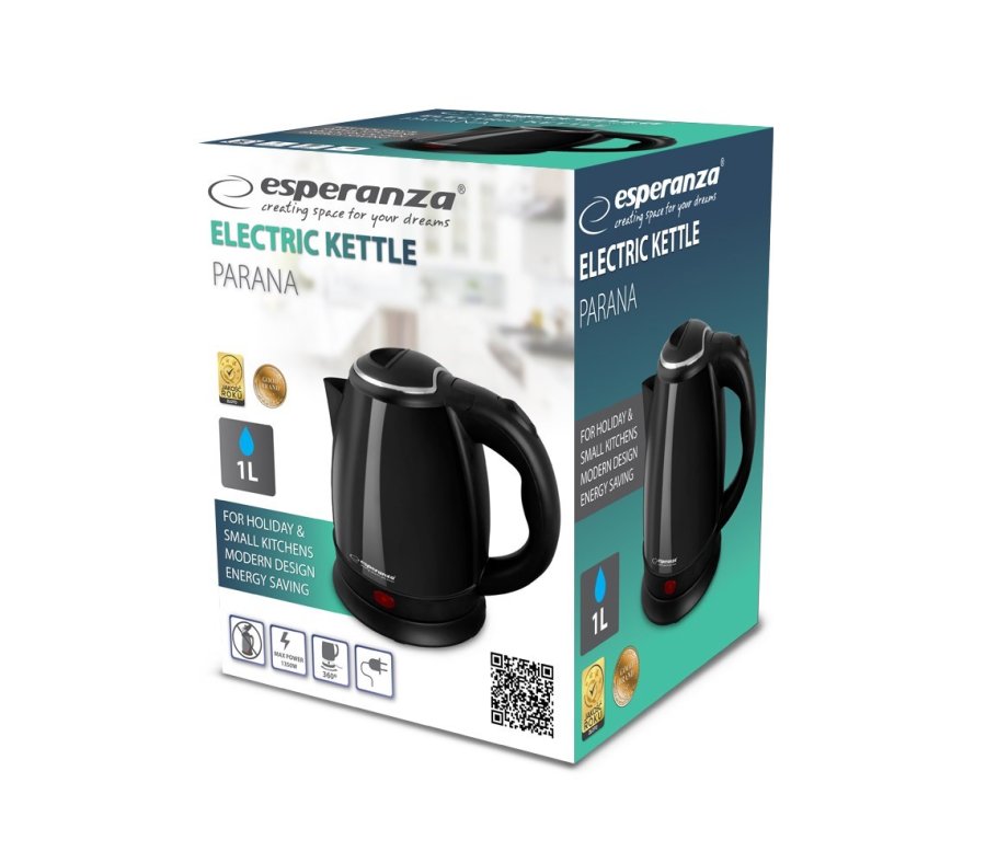 Esperanza EKK128K El-kedel 1 L Sort 1350W #3