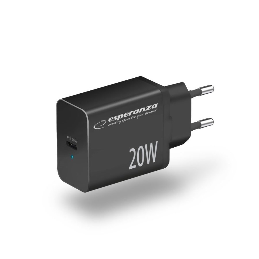 Esperanza EZC104K netoplader 20W sort #2