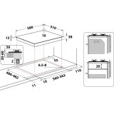 Whirlpool TGML 660 NB Indbygget 58 cm Gaskomfur 4 zone(s) #9