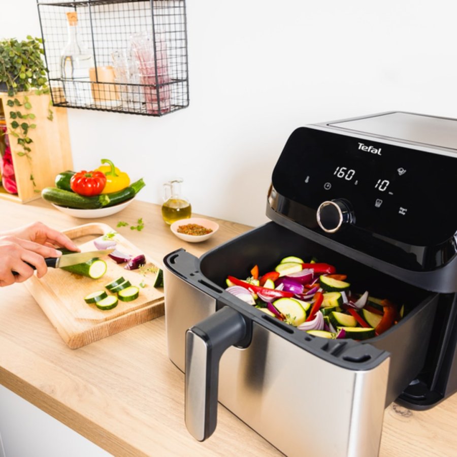 Tefal Easy Fry Mega EY855D10 frituregryde Enkelt 7,5 L Enkeltstende 2020 W Varmluftsteger Sort, Rustfrit stl #13