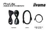iiyama ProLite XB2497HSNH-B1 24IN IPS LCD 4MS 1920X1080 350CD/M2 HDMI/DP/USB 2 computersk�rm 60,5 cm (23.8
