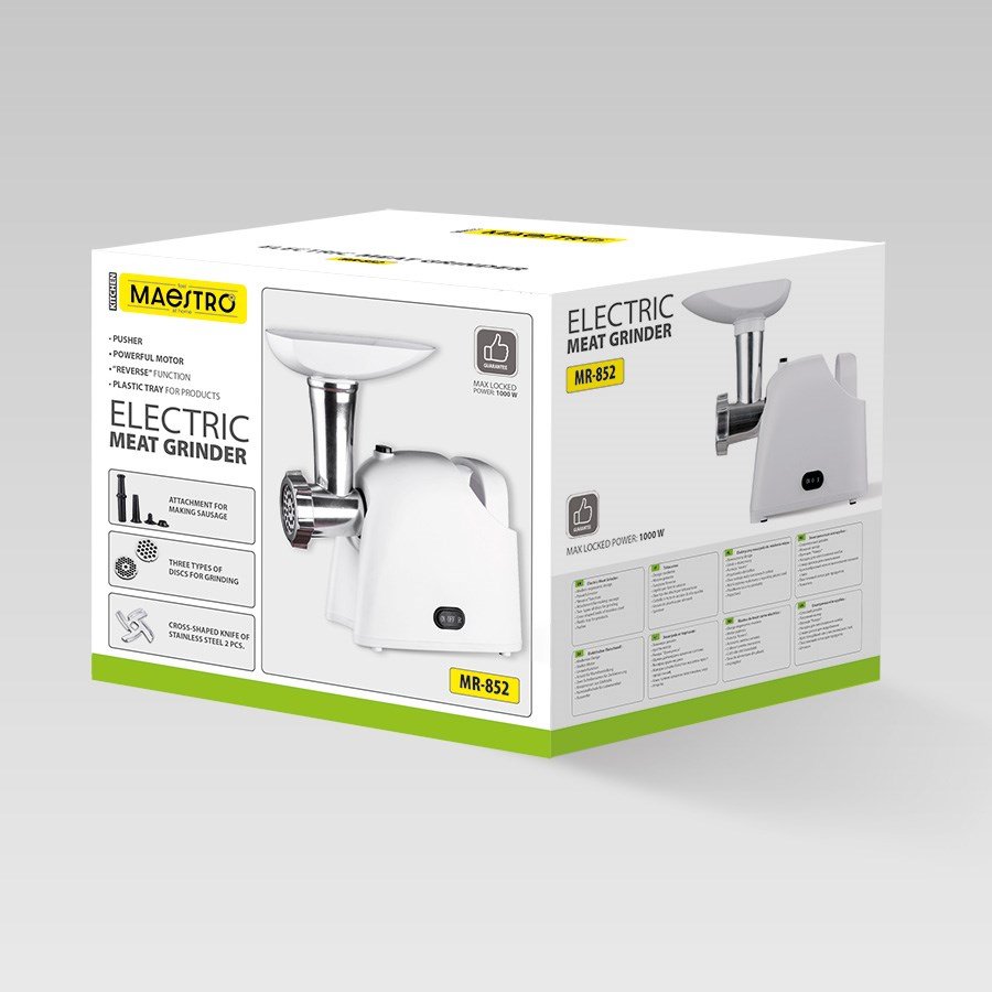 MAESTRO MR-852 K�dhakker 1000 W Hvid #7