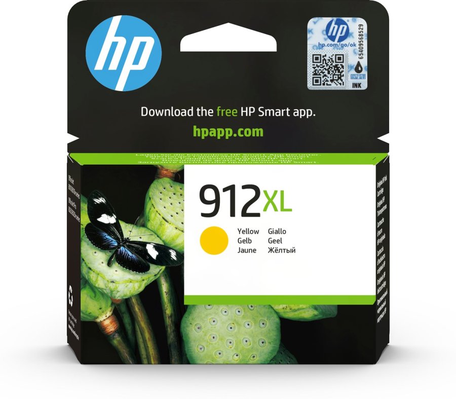 HP 912XL Original Ink-blkpatron med hj kapacitet, gul #1
