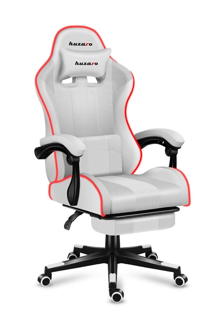 HUZARO FORCE 4.7 RGB White GAMING STOL #5