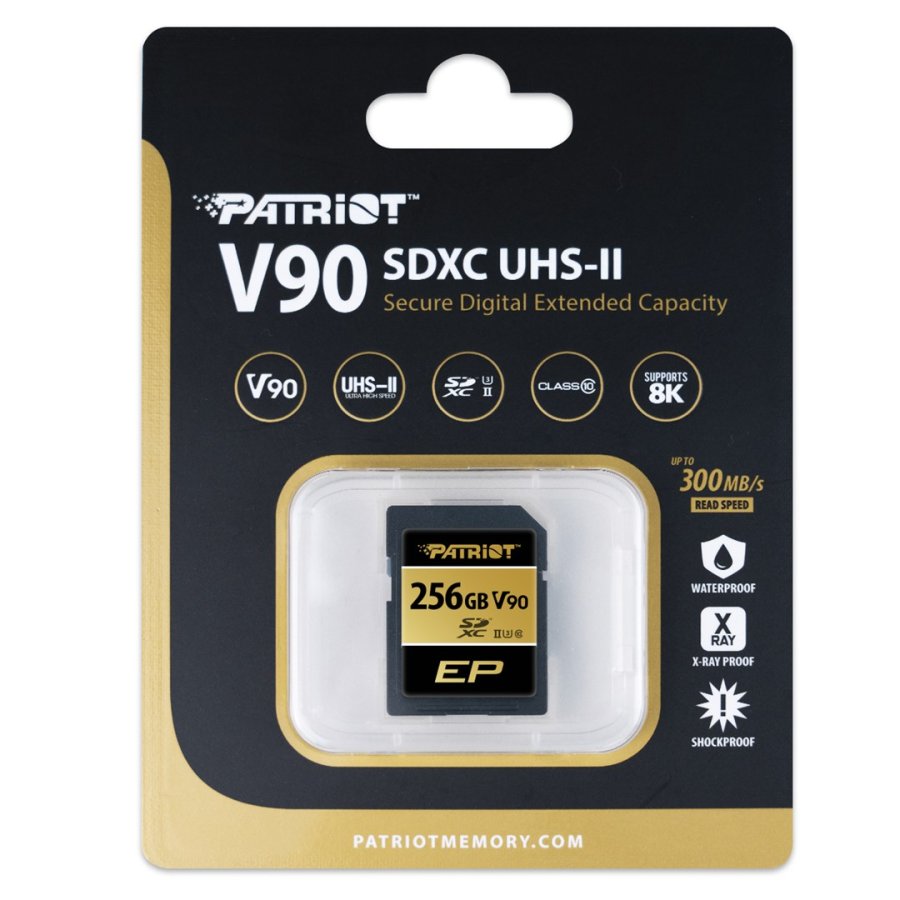 Hukommelseskort PATRIOT V90 256GB SDXC UHS-II U3 Class 10 (PEF256GEP92SDX) #7