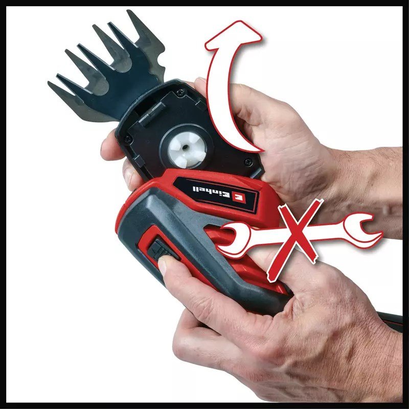 Einhell GC-CG 3,6/70 Li batteridreven grssaks 7 cm 3,6 V Lithium-Ion (Li-Ion) Aluminium, Sort, Rd #6