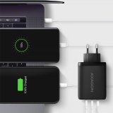 Axagon ACU-DPQ100 oplader til mobil enhed Mobil computer, Mobiltelefon, Netbook, Laptop, Smartphone, SmartWatch, Tablet, Universel Sort Vekselstrm Hurtig opladning Indendrs #7